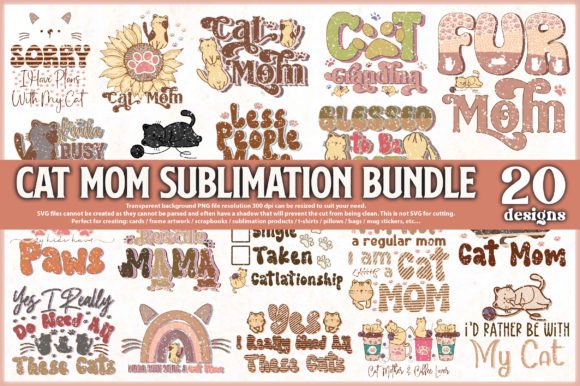Cat Mom Sublimation Bundle: A Designer’s Review