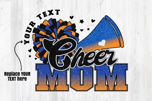 Cheer Mom Navy Blue Orange Sublimation Review