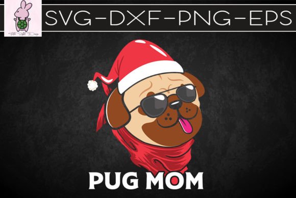 Christmas Pug Mom Funny Santa Dog: Design Review