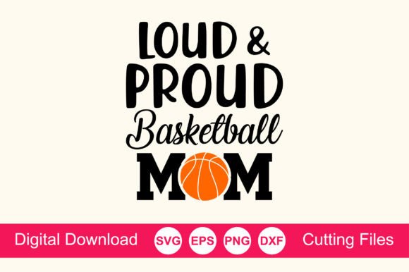 Loud and Proud Basketball Mom T-Shirt Design Review